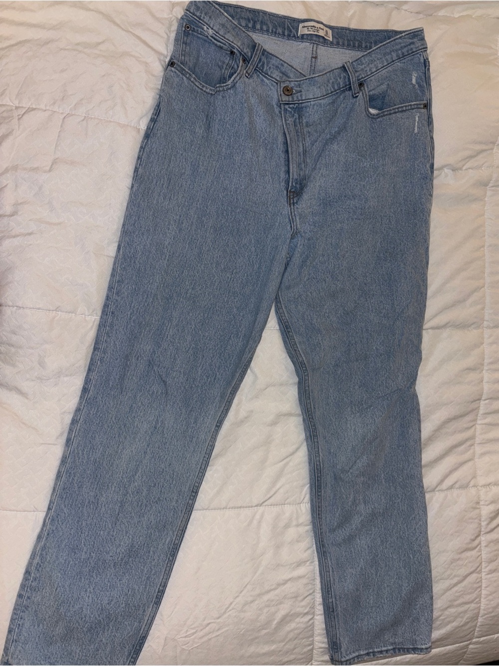 Abercrombie & Fitch Light Blue Straight Leg Jeans